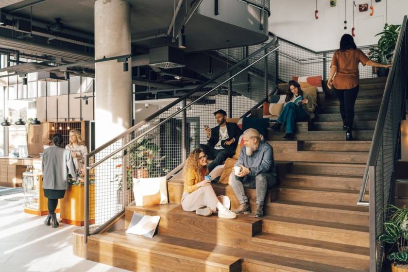 Revo München - Lobby Social Stairs